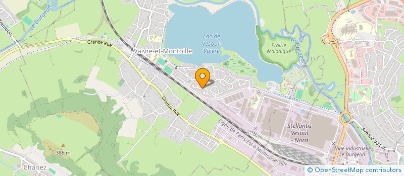 localisation de l'entreprise MJD FINANCE  VAIVRE-ET-MONTOILLE