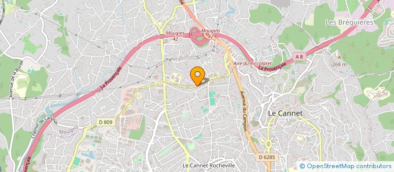 localisation de l'entreprise MJD MOUREAU SERVICES à LE CANNET