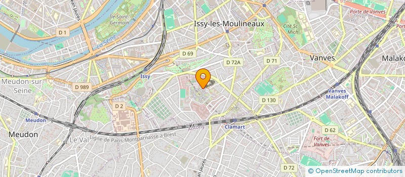 localisation de l'entreprise MJDJ à ISSY-LES-MOULINEAUX
