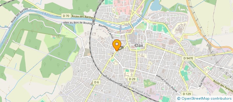 localisation de l'entreprise MJE  DAX