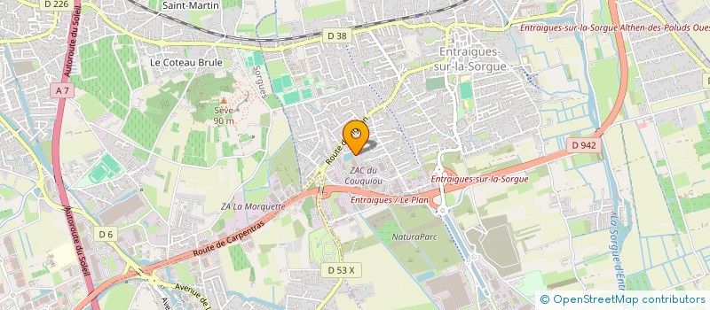 localisation de l'entreprise MJE  ENTRAIGUES-SUR-LA-SORGUE