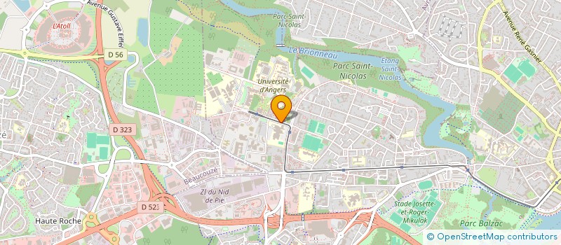 localisation de l'entreprise MJE IPSEA à ANGERS