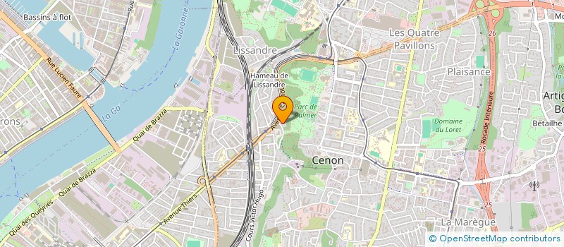 localisation de l'entreprise MJEM  CENON