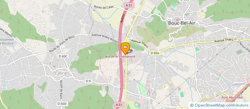 localisation de l'entreprise MJF à BOUC-BEL-AIR
