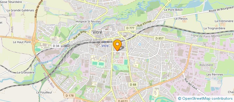 localisation de l'entreprise MJF  VITRE