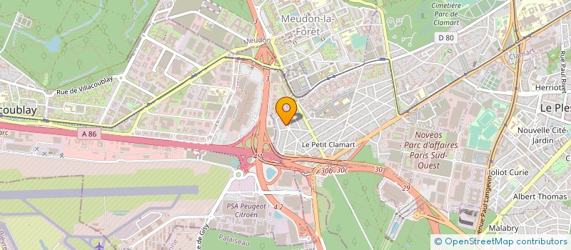 localisation de l'entreprise MJF BATIMENT à CLAMART