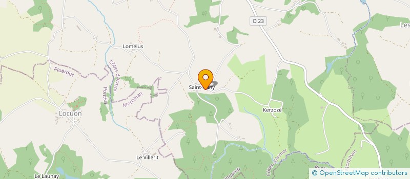 localisation de l'entreprise MJF MENUISERIES ET CHARPENTES  MELLIONNEC