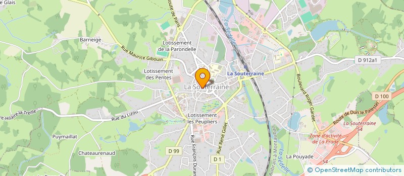 localisation de l'entreprise MJF.T à LA SOUTERRAINE