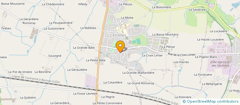 localisation de l'entreprise MJFC  ETRELLES