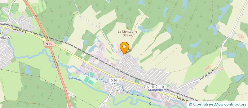 localisation de l'entreprise MJG INVESTIS à GRANDVILLARS