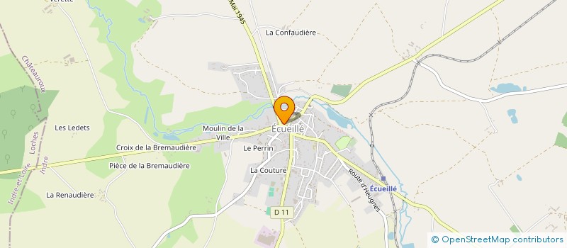 localisation de l'entreprise MJGB à ECUEILLE