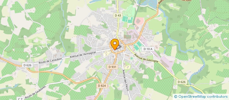 localisation de l'entreprise MJGD  EAUZE