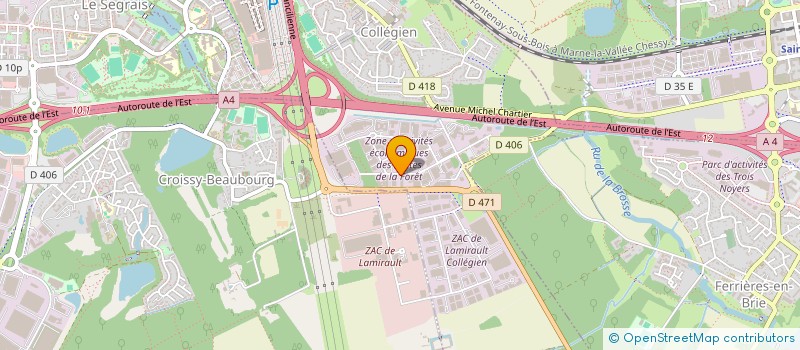 localisation de l'entreprise MJGRAPHIKS  COLLEGIEN