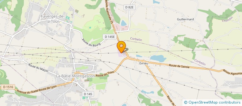 localisation de l'entreprise MJH  ROCHETOIRIN