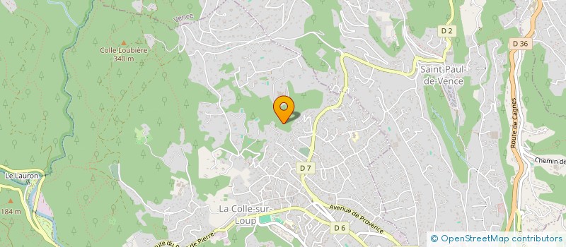 localisation de l'entreprise MJH  LA COLLE-SUR-LOUP