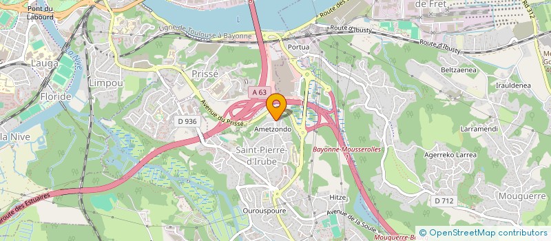 localisation de l'entreprise MJH64  SAINT-PIERRE-D'IRUBE