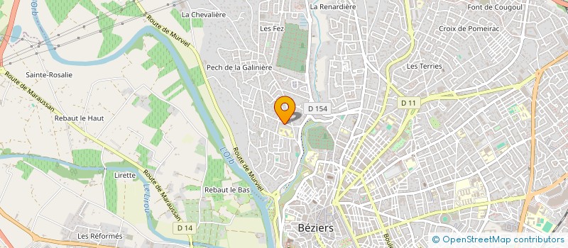 localisation de l'entreprise MJHC  BEZIERS