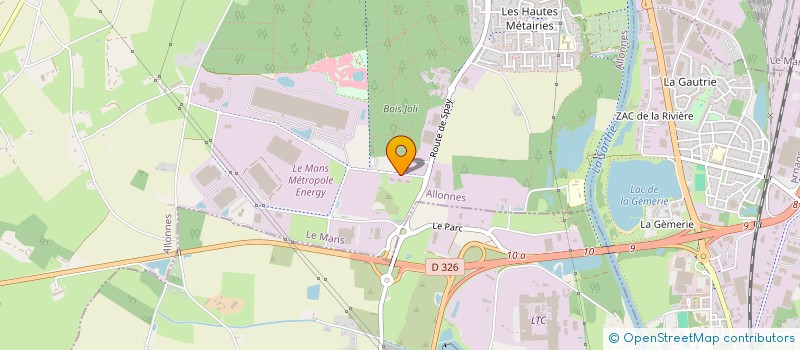 localisation de l'entreprise MJI  ALLONNES