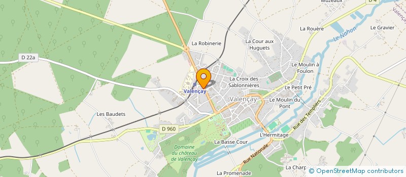 localisation de l'entreprise MJJC à VALENCAY