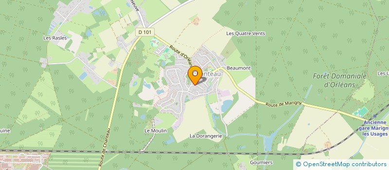localisation de l'entreprise MJJR  CHANTEAU