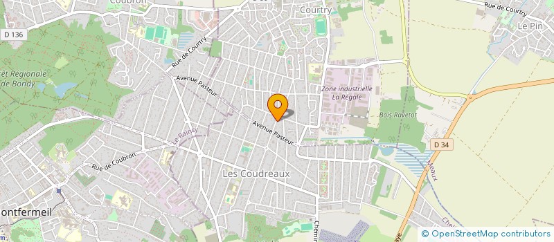 localisation de l'entreprise MJK à COURTRY