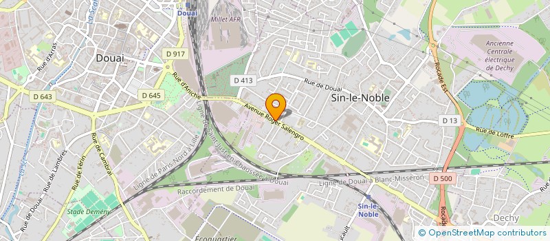 localisation de l'entreprise MJL à SIN-LE-NOBLE