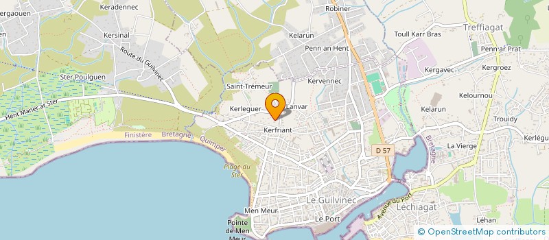 localisation de l'entreprise MJL  GUILVINEC