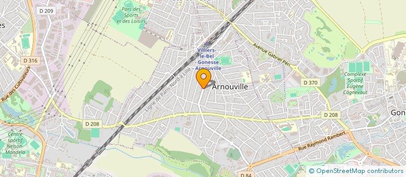 localisation de l'entreprise MJL BUREAUX à ARNOUVILLE