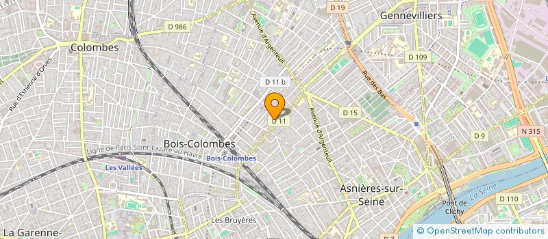 localisation de l'entreprise MJL INVEST à BOIS-COLOMBES