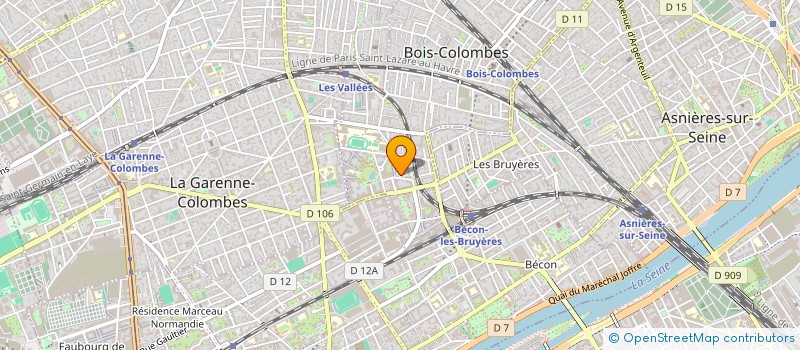 localisation de l'entreprise MJLM à BOIS-COLOMBES