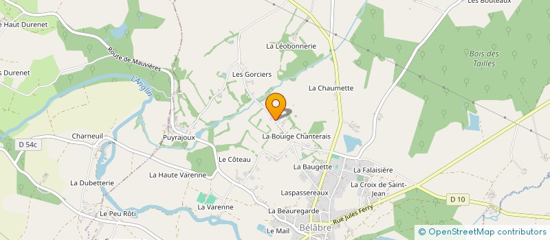 localisation de l'entreprise MJLR à BELABRE