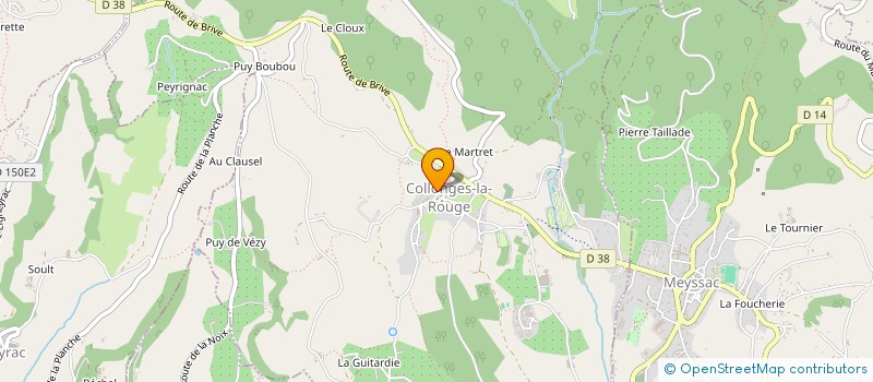 localisation de l'entreprise MJM 19  COLLONGES-LA-ROUGE