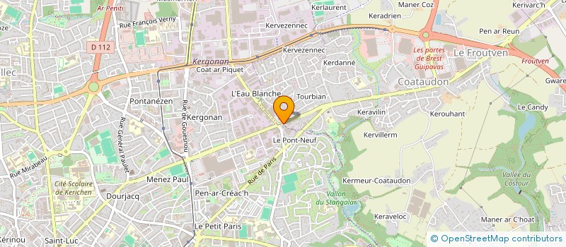 localisation de l'entreprise MJM à GUIPAVAS