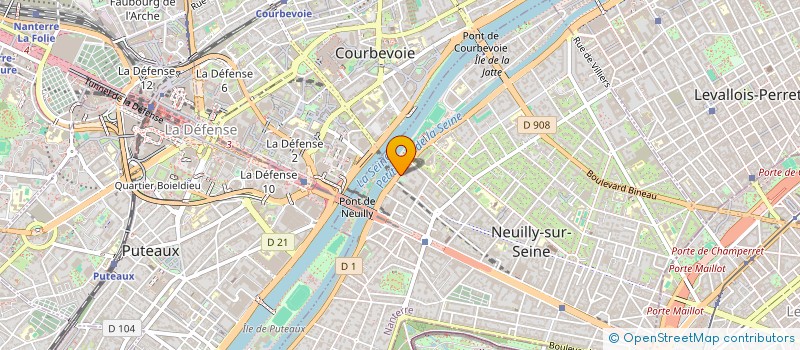 localisation de l'entreprise MJM à NEUILLY-SUR-SEINE