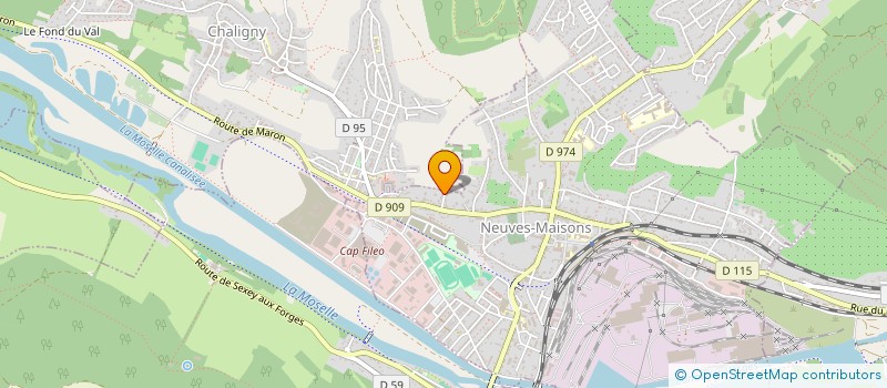 localisation de l'entreprise MJM  NEUVES-MAISONS