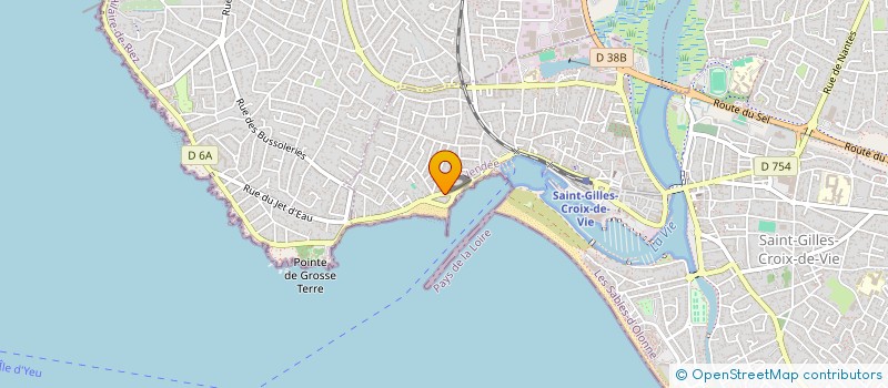 localisation de l'entreprise MJM à SAINT-GILLES-CROIX-DE-VIE