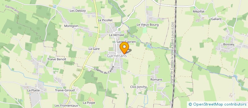 localisation de l'entreprise MJM  GARNERANS