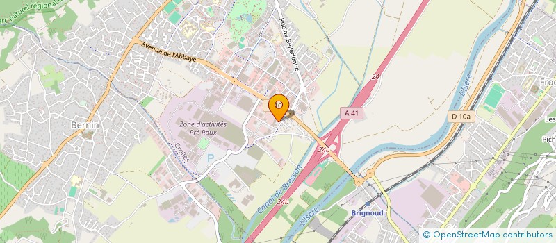 localisation de l'entreprise MJM  CROLLES