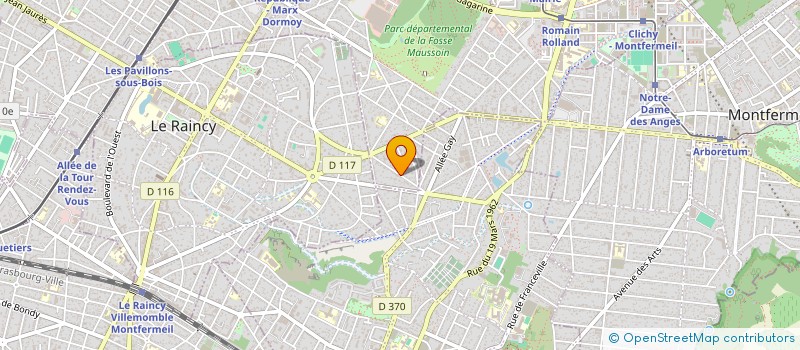 localisation de l'entreprise MJM à CLICHY-SOUS-BOIS