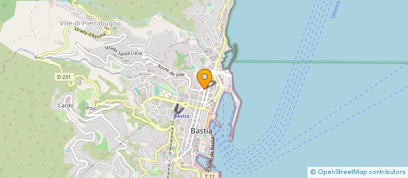 localisation de l'entreprise MJM à BASTIA