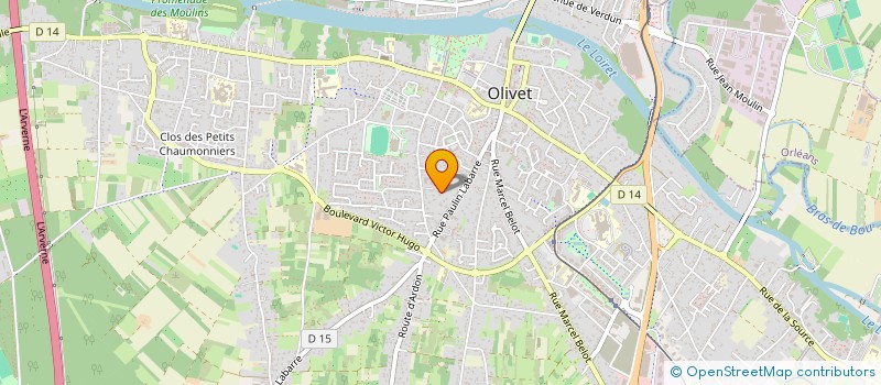 localisation de l'entreprise MJM à OLIVET