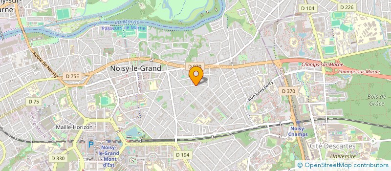 localisation de l'entreprise MJM  NOISY-LE-GRAND