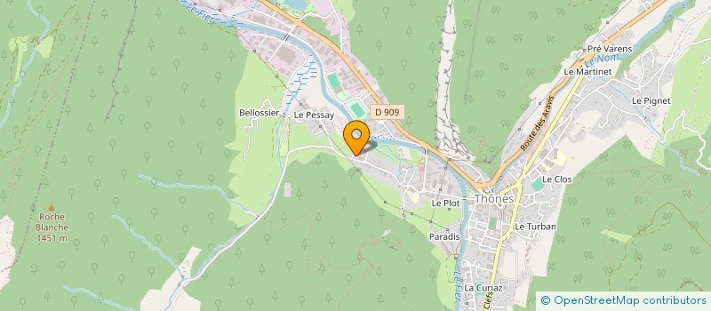 localisation de l'entreprise MJM à THONES