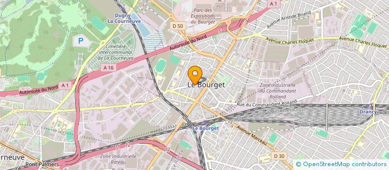 localisation de l'entreprise MJM à LE BOURGET
