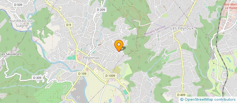 localisation de l'entreprise MJM  PEGOMAS