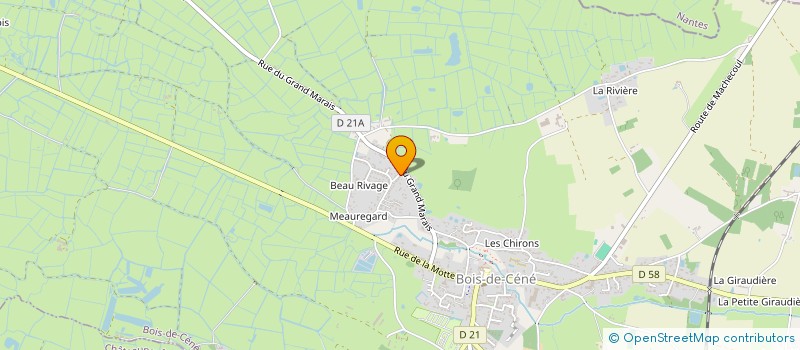 localisation de l'entreprise MJM  BOIS-DE-CENE