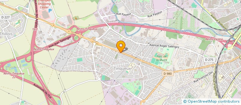 localisation de l'entreprise MJM  TINQUEUX