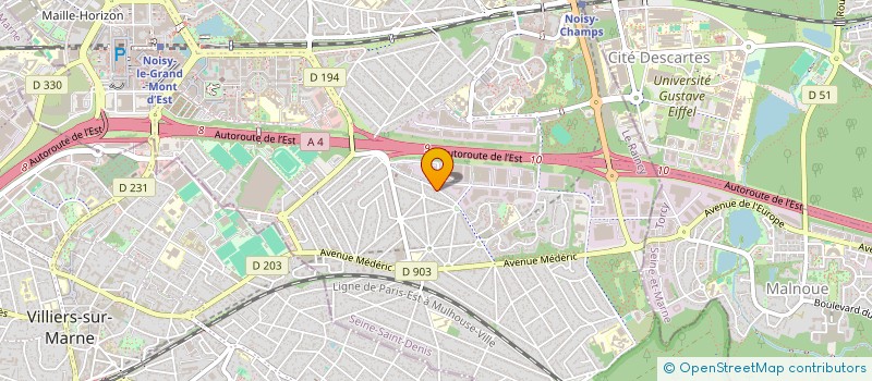 localisation de l'entreprise MJM APPS à NOISY-LE-GRAND