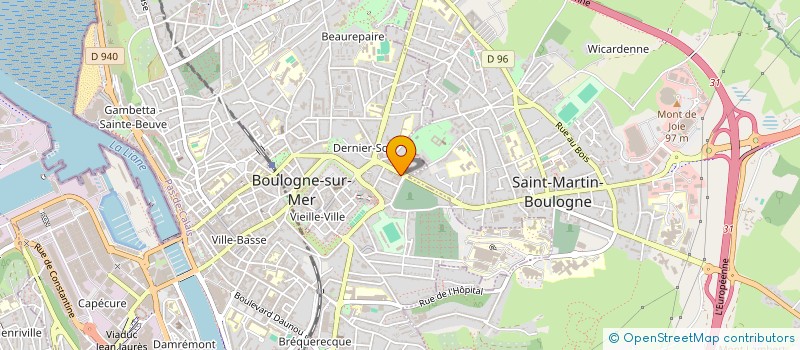 localisation de l'entreprise MJM BOULOGNE à BOULOGNE-SUR-MER