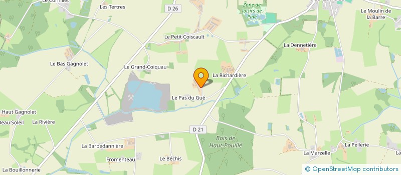 localisation de l'entreprise MJM CHESNEAU  VALLONS-DE-L'ERDRE